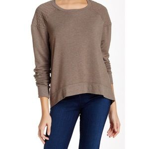 NWOT Michael Stars Moto Pullover Scoop Neck Sweater